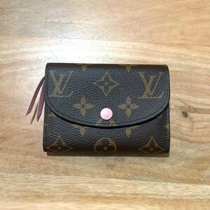 Authentic Louis Vuitton Rosalie Coin Purse in Rose Ballerine